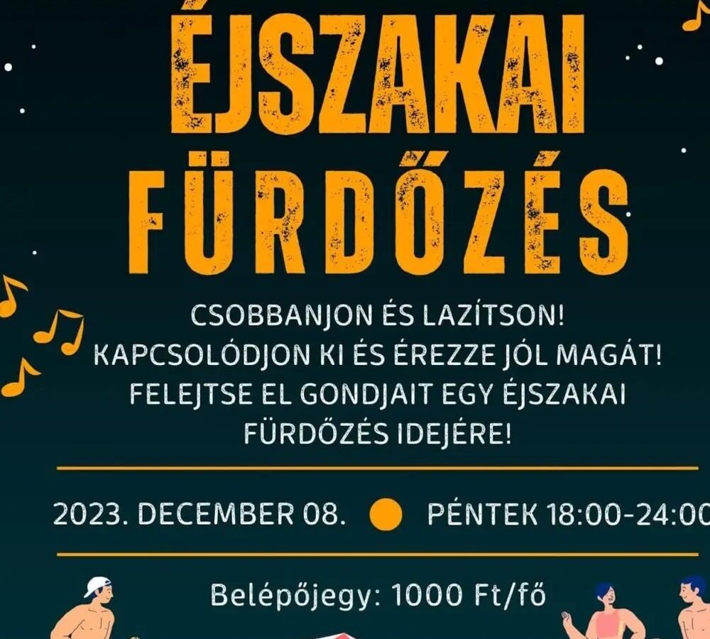 Éjszakai fürdőzés a Véső úton