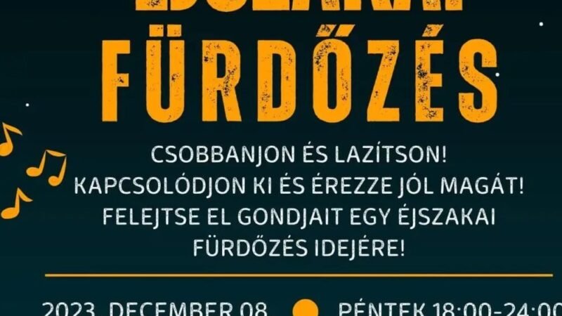 Éjszakai fürdőzés a Véső úton