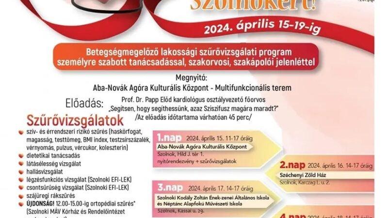 Ismét Tiszta Szívvel a szolnokiakért