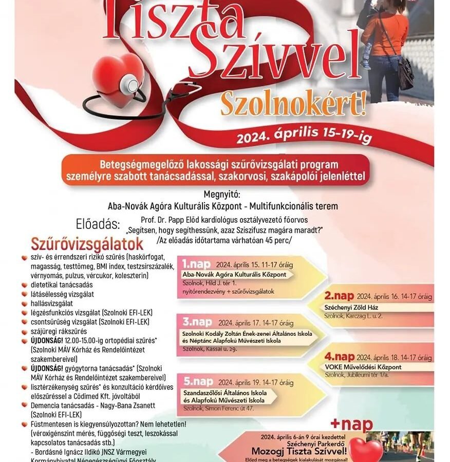 Ismét Tiszta Szívvel a szolnokiakért