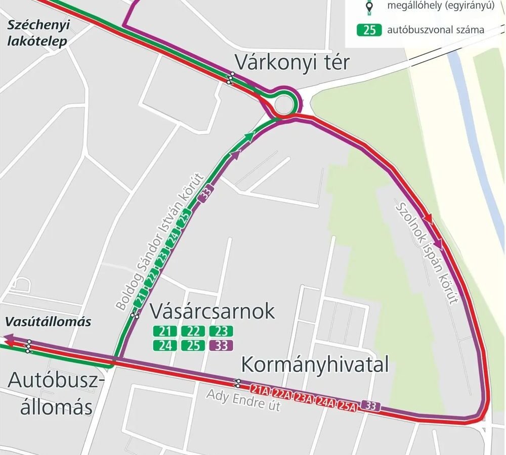 Változik a buszok útvonala