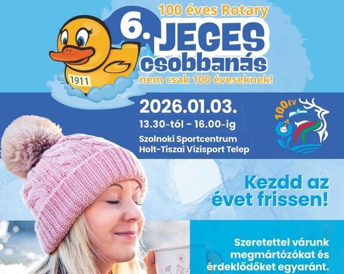 Jeges csobbanással indul az év Szolnokon