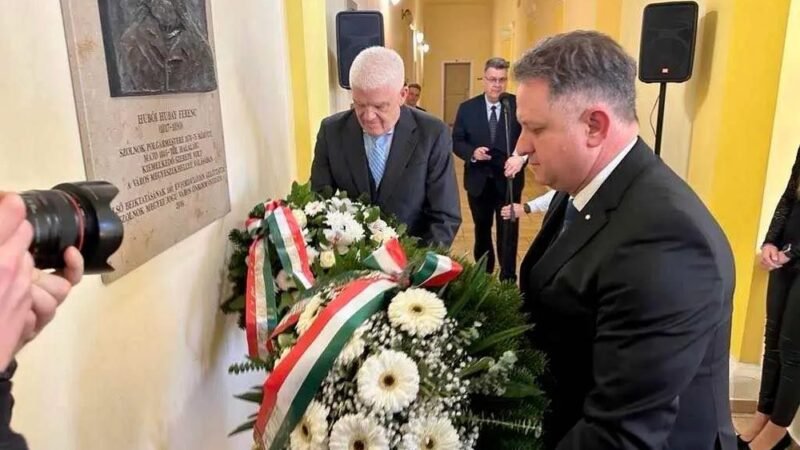 Szolnok első polgármesterére emlékeztek