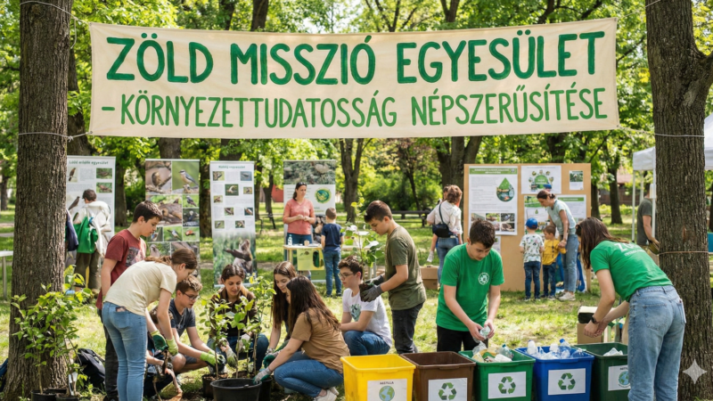 A Zöld Misszió Egyesület célja a környezettudatosság szemléletének népszerűsítése