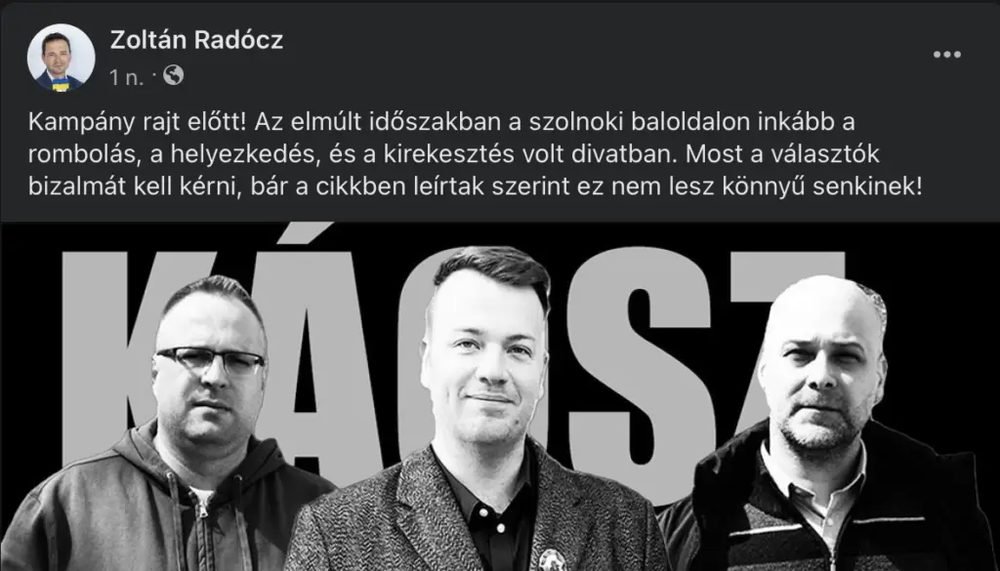 Mélyütés a szolnoki baloldalnak