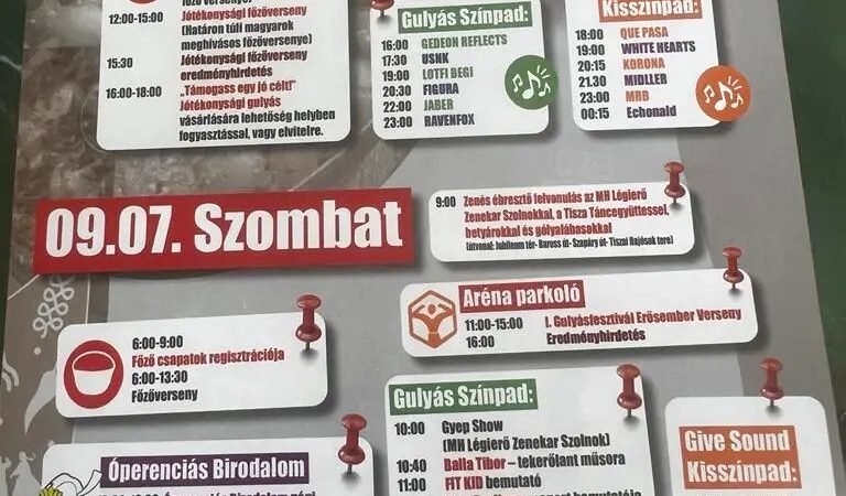 Se busszal, se autóval – útlezárások a gulyásfesztivál idején
