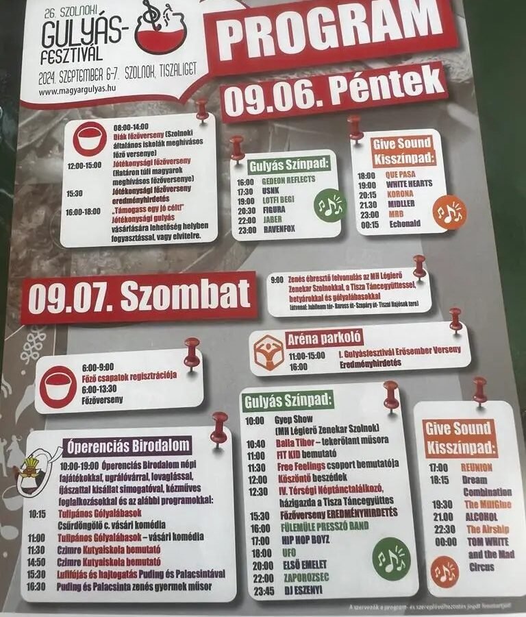 Se busszal, se autóval – útlezárások a gulyásfesztivál idején
