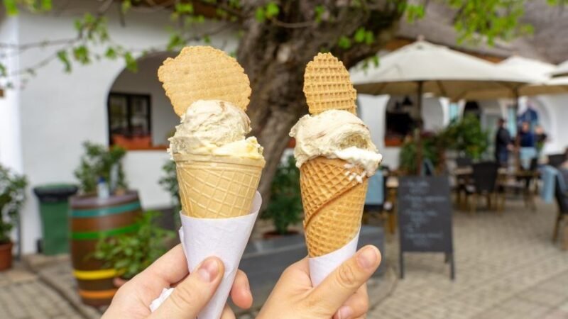 Kecskesajtos kreáció lett idén a Balaton fagyija