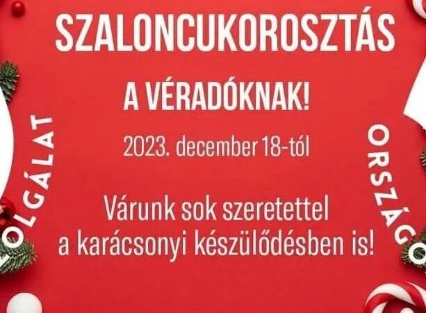 Véradókat vár az ünnepi időszakban is az OVSZ
